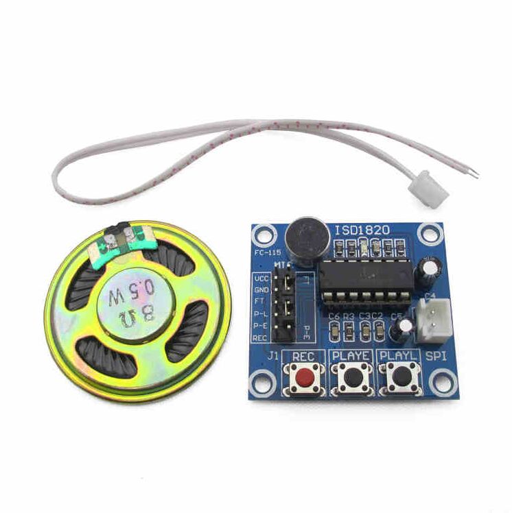

Arduino Moduł nagr./odtwa. Audio ISD1820 + głośnik