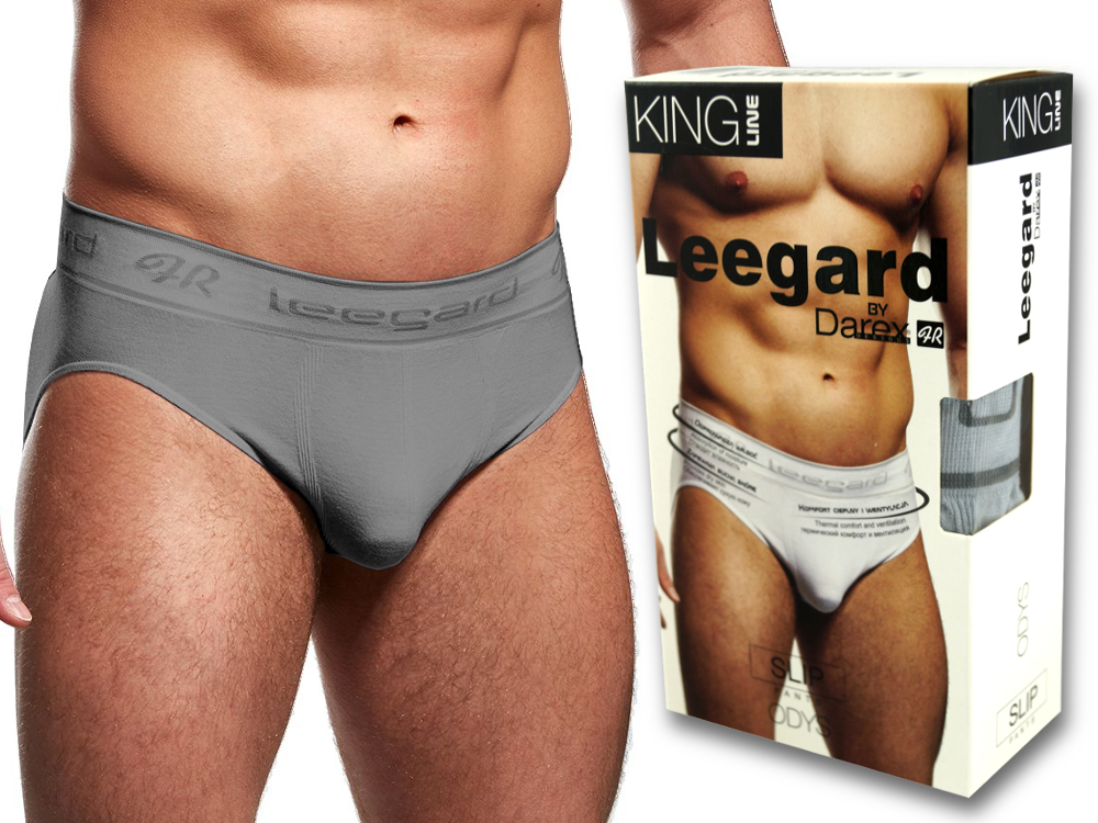 

Slipy męskie Leegard bezszwowe Odys Darex r XL