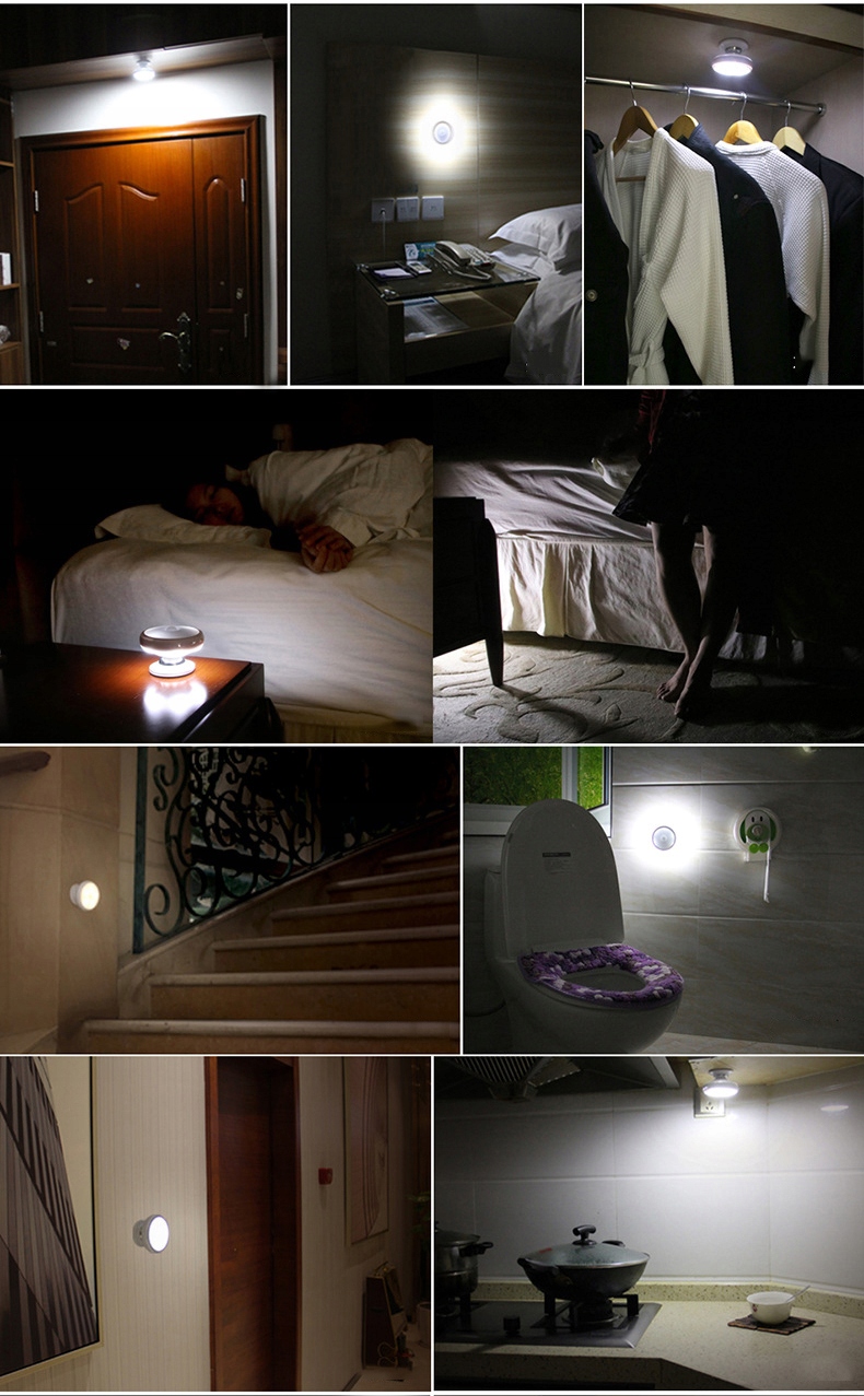 LAMPKA 11 LED LAMPA Z CZUJNIKIEM RUCHU NA BATERIE Rodzaj LED