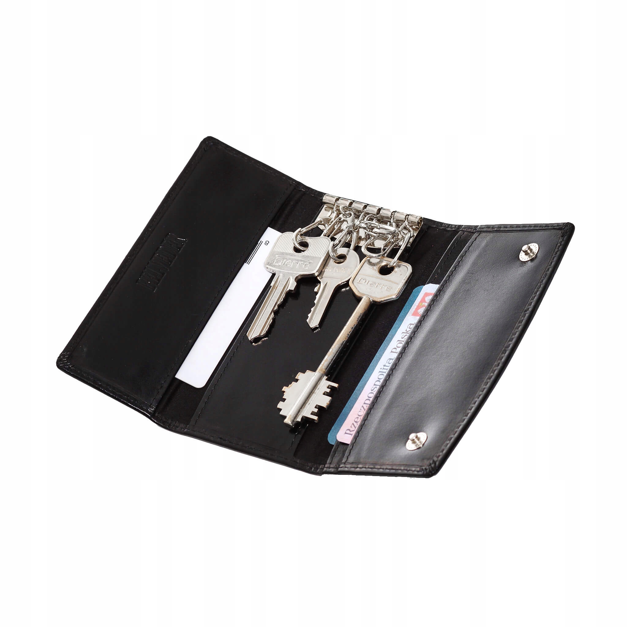 Polské kožené pouzdro na klíče, doklady, osobní průkaz, karty Belveder