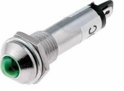 

Kontrolka Led 5mm wypukła zielona 24VDC Fi=8,2mm