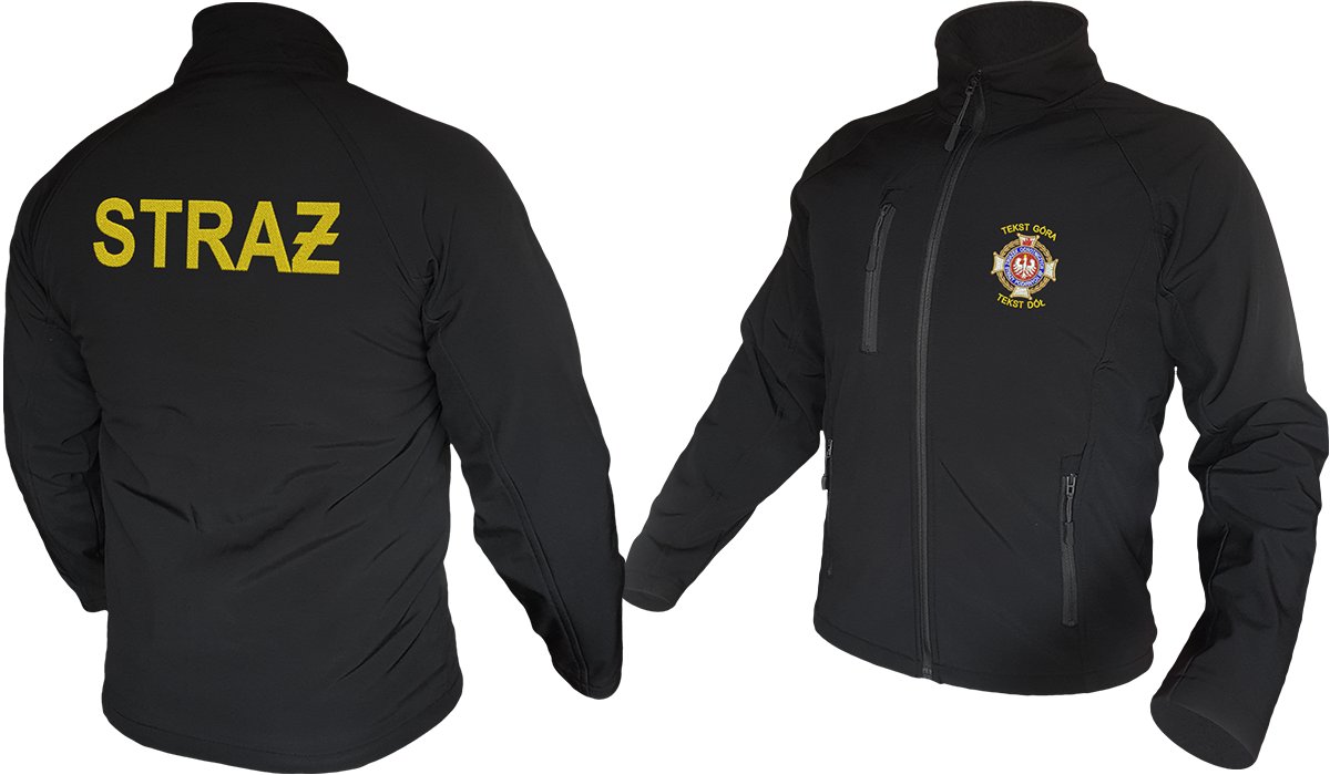 

Softshell Straż Zosp Haft Nazwa Jednostki Złoty