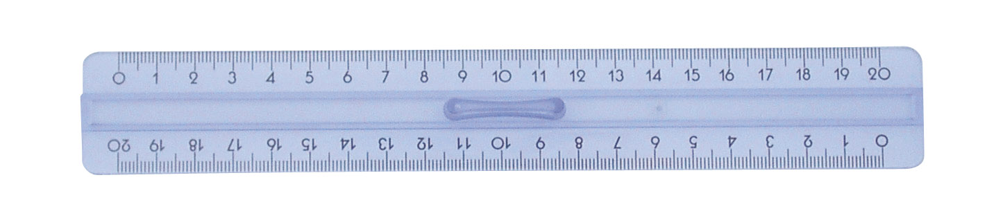 

Linijka plastikowa podwójna z uchwytem 20cm