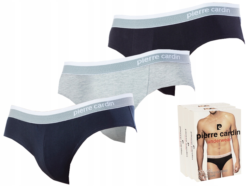 

Slipy Pierre Cardin męskie Bawełniane - 3 Pary -XL