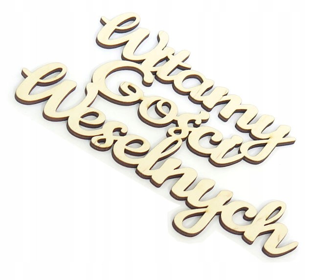 NAPIS Witamy Gości Weselnych DEKOR DECOUPAGE DV50 Marka Smart laser