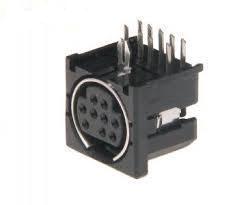 Разъем DIN mini 9 PIN для корпуса печатной платы MDC-209