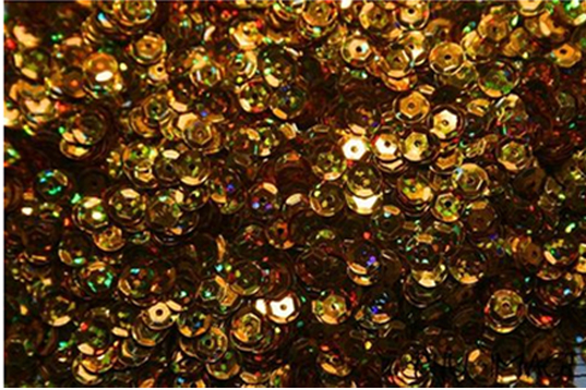Cekiny Łamane 6 mm 12 g Cekin 900 szt Złote Ciemne