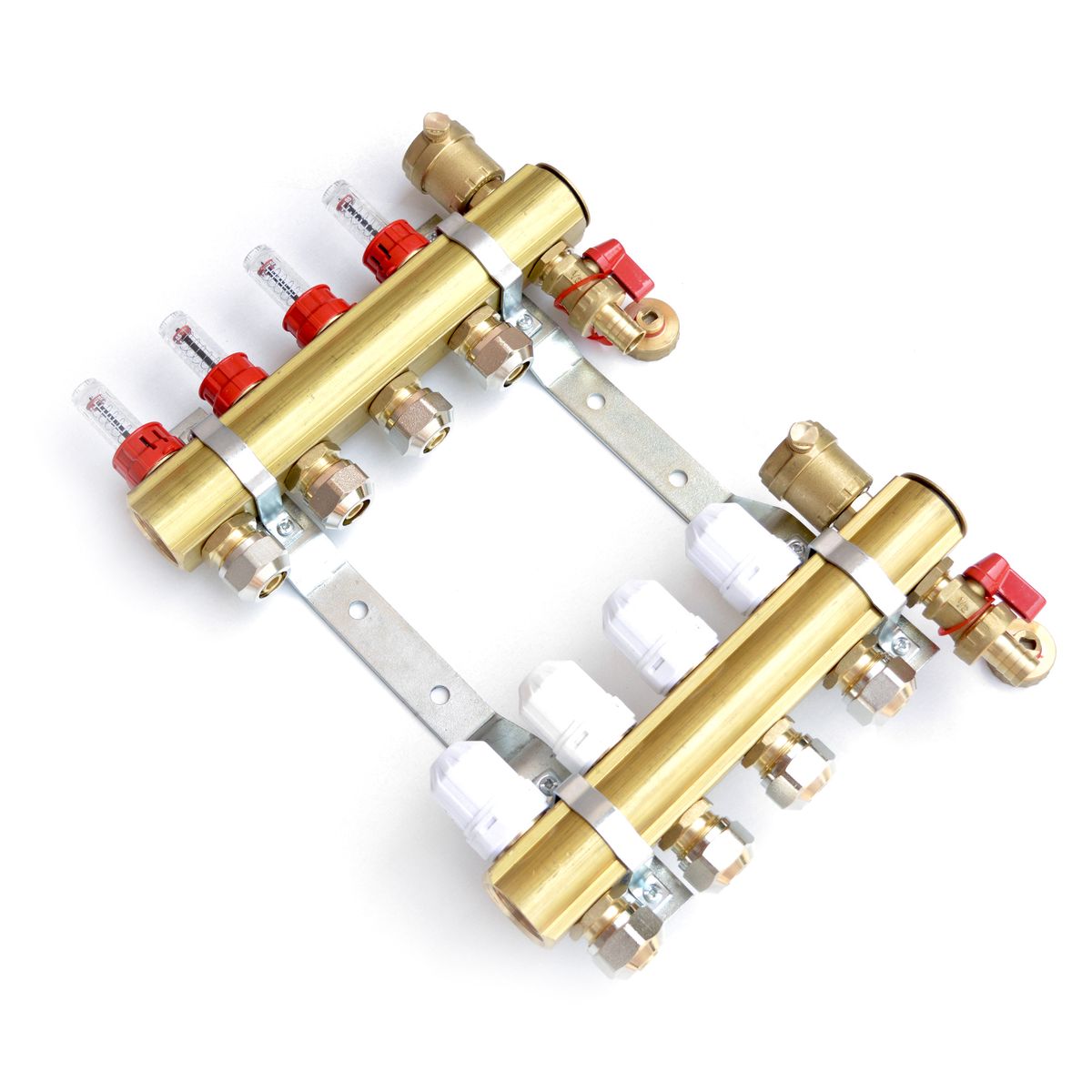 ROZDZIELACZ OGRZEWANIA PODŁOGOWEGO 10 OBIEGÓW PODŁOGÓWKA Z PEX ADAPTERAM 16 Kod producenta RP0110