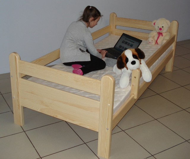 ŁÓŻKO ŁÓŻECZKO DLA DZIECKA DZIECIĘCE BAMBI 90X160 Marka Maxstol