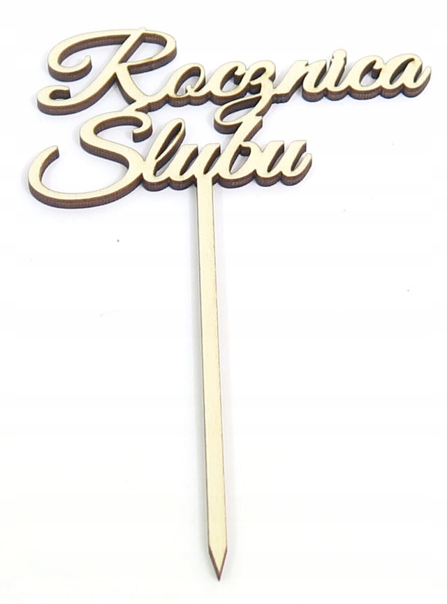 

Dekor Cake Topper Rocznica Ślubu Decoupage WR75