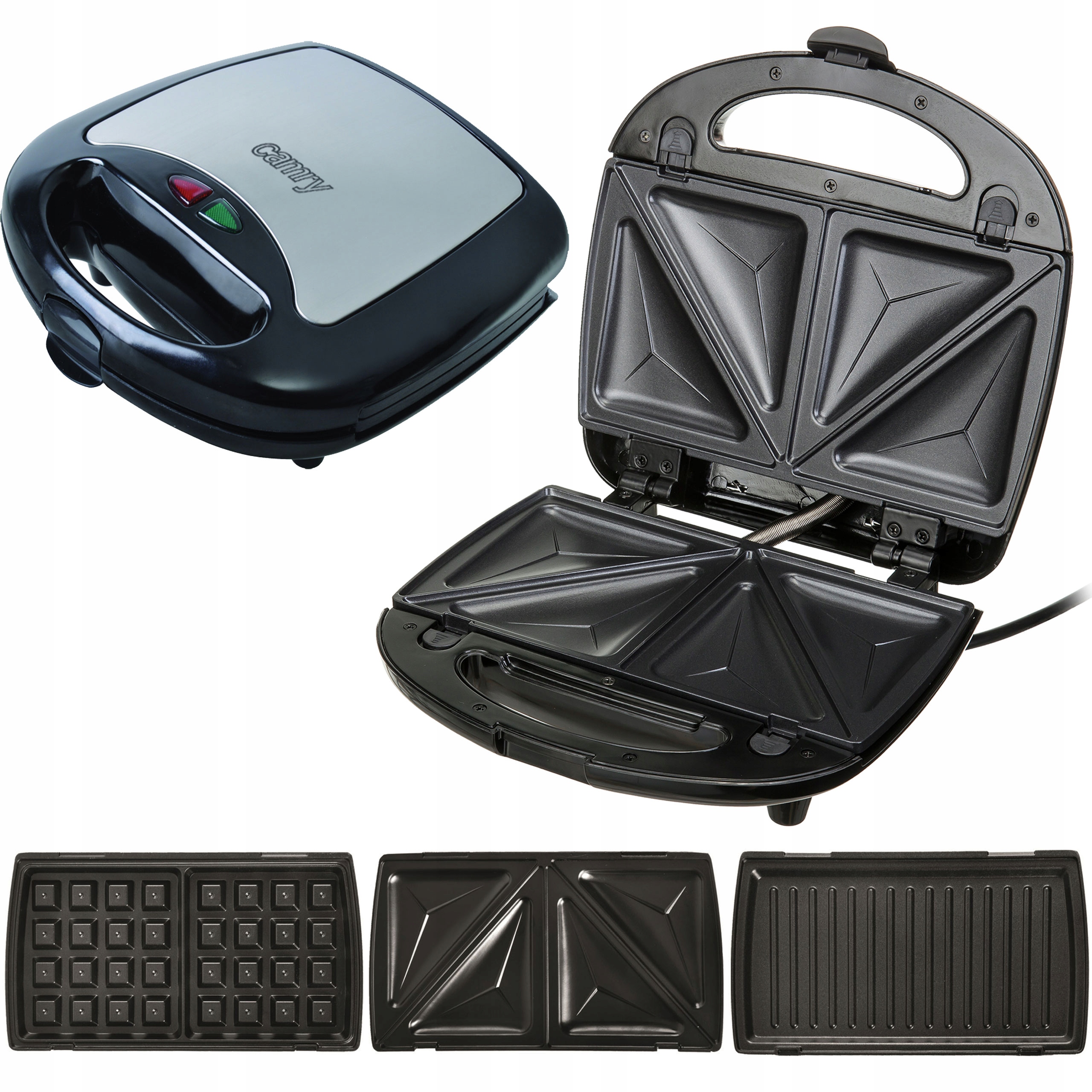 

Opiekacz 3w1 Gofrownica Grill Sandwich Toster 750W