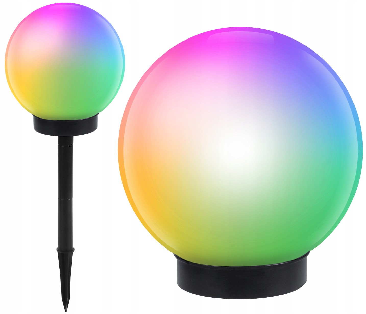 

Ogrodowa lampa Led solarna Mleczna Kula 15cm Rgb