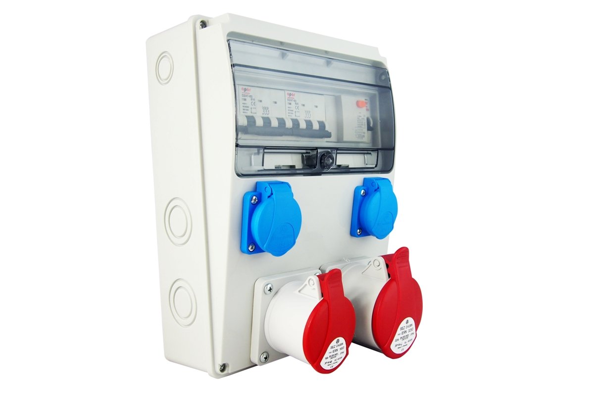 Stavební rozvaděč s bezpečnostním rozvaděčem 20A Rbs C1632WR 230V