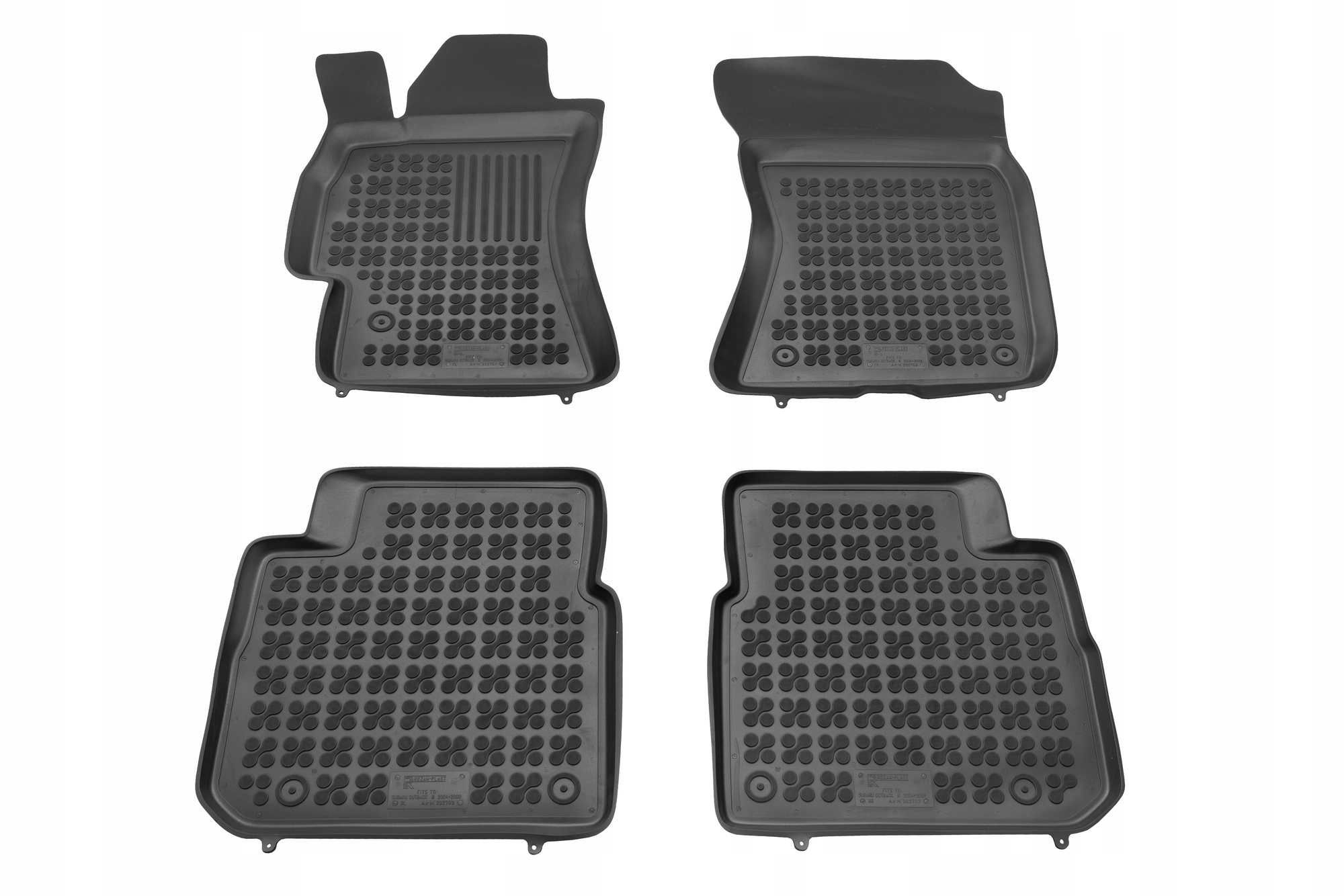 

Dywaniki gumowe Subaru Outback III 2004-2009 Rezaw