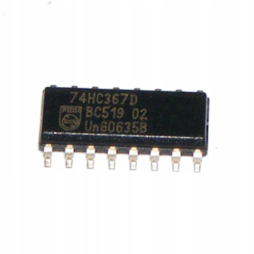 

Układ 74HC367D 6-bit driver true output SO16 x5