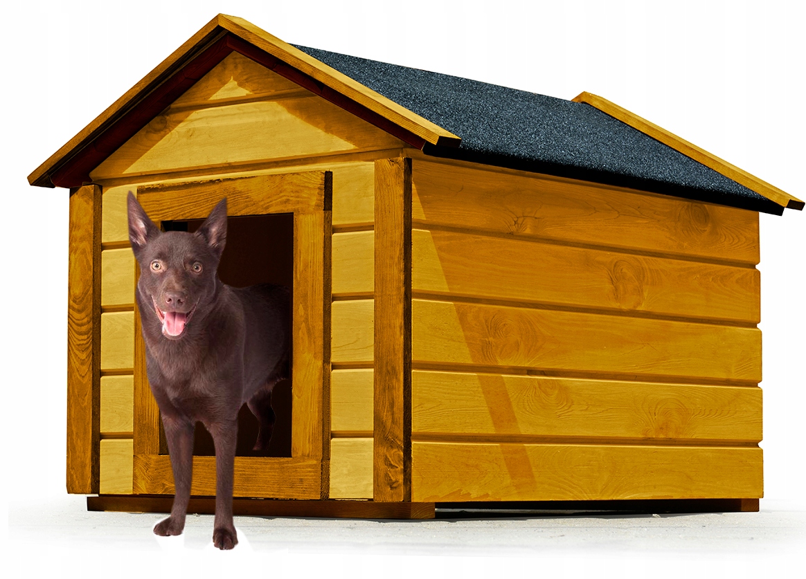 BUDA DREWNIANA OCIEPLANA DOM DLA PSA LEGOWISKO M Długość wewnętrzna 42 cm