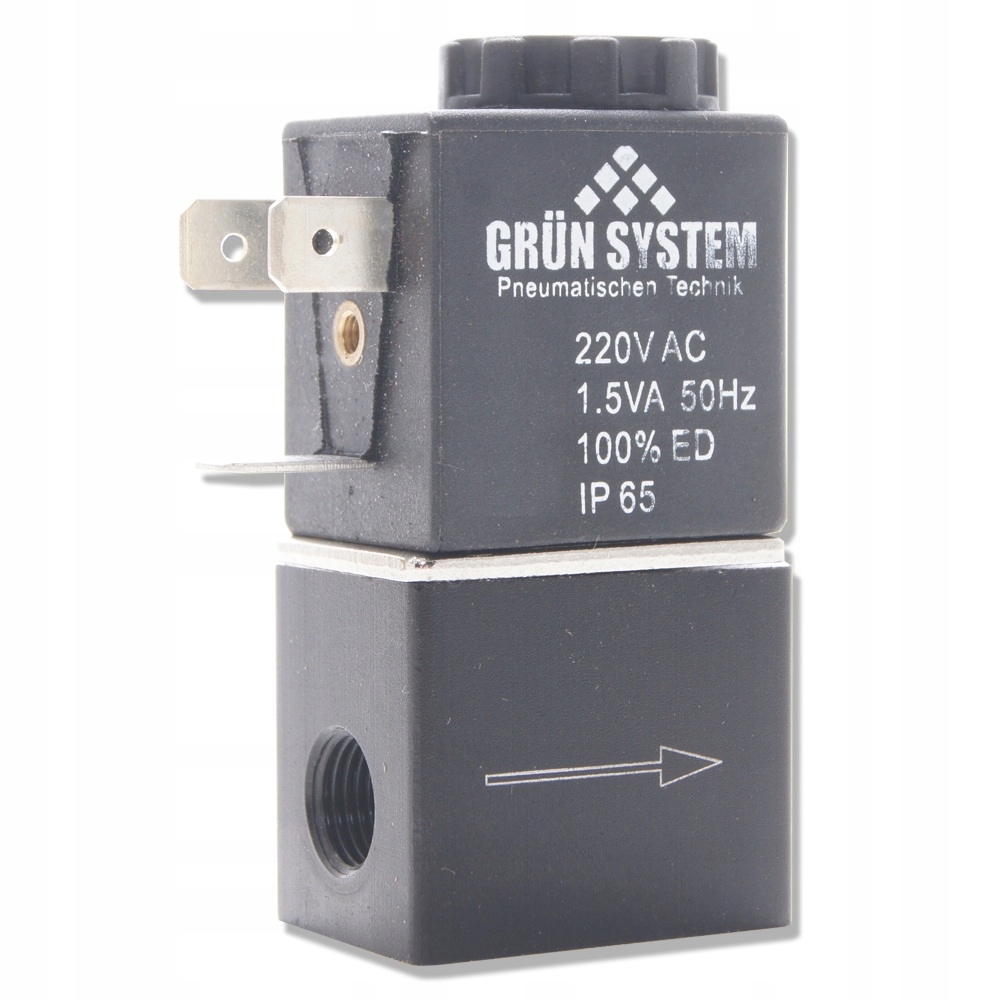 

Elektrozawór Grun System 220V 1,5W z kabl. zasil.