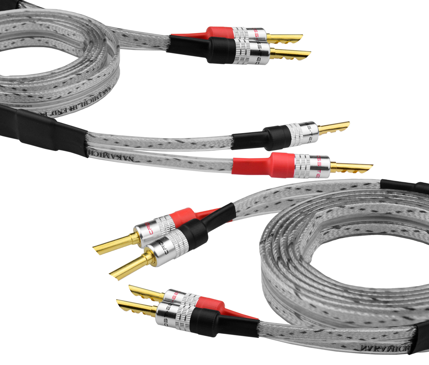 Kable głośnikowe Nakamichi OFC posrebrzane 2x 2,5m 6996576659