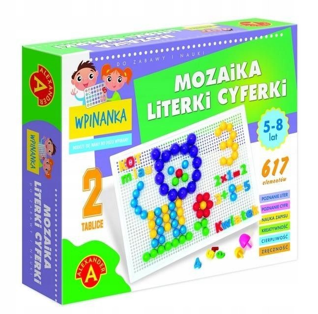 Wpinanka Mozaika Literki I Cyferki Zabawka Oka 7336373492