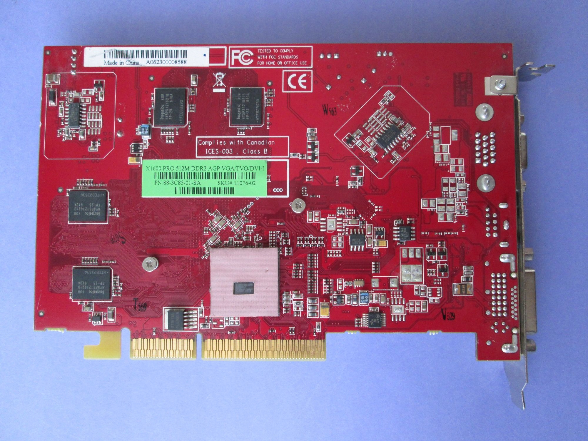 SAPPHIRE Radeon X1600 PRO 512MB 128bit AGP F-Vat - 7312545216 ...