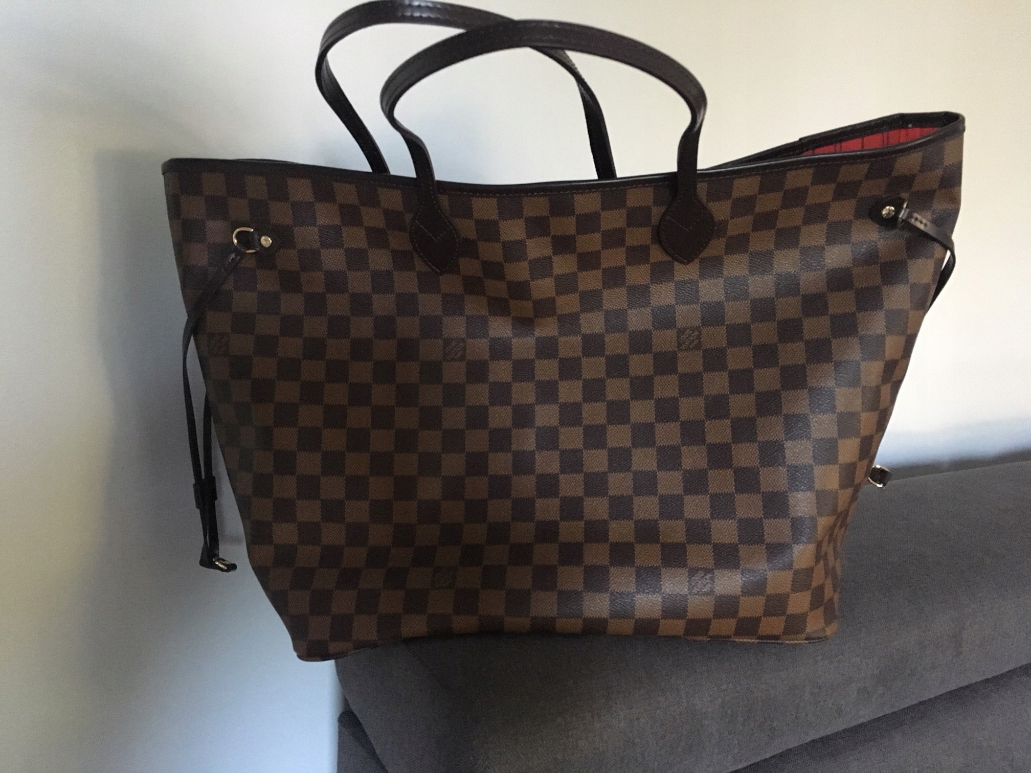 Torebka Louis Vuitton Neverfull GM Damier Ebene - 7429045292 - oficjalne archiwum allegro