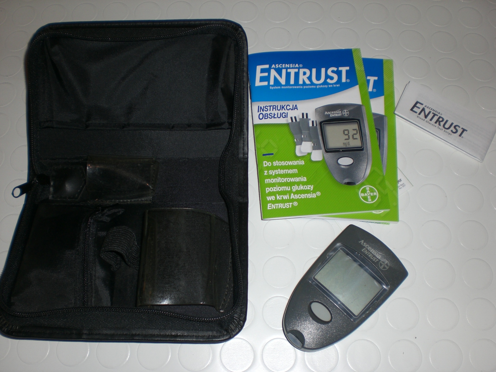 GLUKOMETR ASCENSIA ENTRUST +POKROWIEC ETUI BAYER - 7089834916 ...