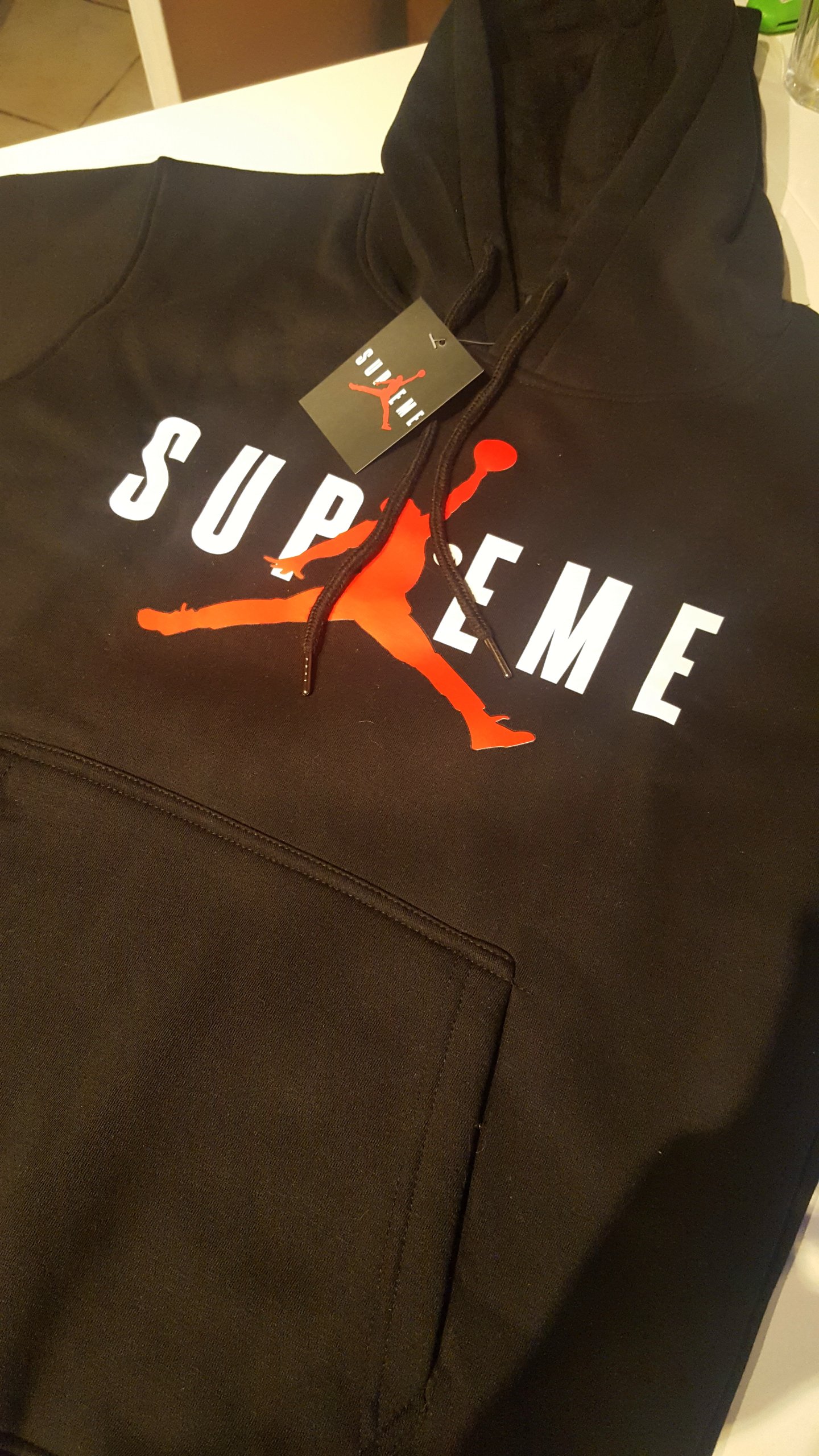 SUPREME X JORDAN Hoodie Bluza Czarna 7168937031 oficjalne archiwum