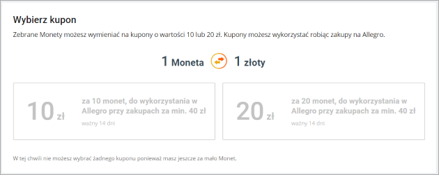 Monety Allegro Czym Sa I Jak Z Nich Korzystac Pomoc Allegro