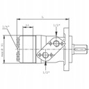 Двигатель гидравлический orbitalny smh400 32mm 7,4kw14