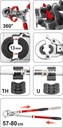 фото mini №5, Yato prasa iron crimping pipes pex al pert 16-32mm yt-21735 8 matrices
