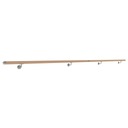 фото mini №7, Handrail wall-mounted to the wall wooden inox fi42 42mm 250cm beech painted
