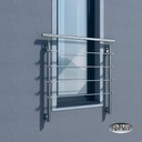 фото mini №2, Balcony french, lantern windows 110 centimeters, metal stainless steel