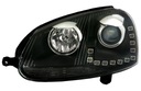 фото mini №4, Jetta v mk5 05-11 headlights black led backlight drl