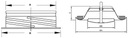 фото mini №5, Anemostat ventilation supply and exhaust metallic round white lattice 100 mm+frame