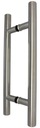 фото mini №1, Handle bilateral fasteners for doors glass door handle stainless steel inox 46 centimeters