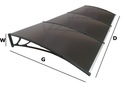 фото mini №3, Visor nad door canopy awning 300 x 150 aluminum.