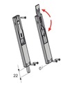 фото мини №3, Ригель дверные fapim titan 140x24, 5x10 мм черный