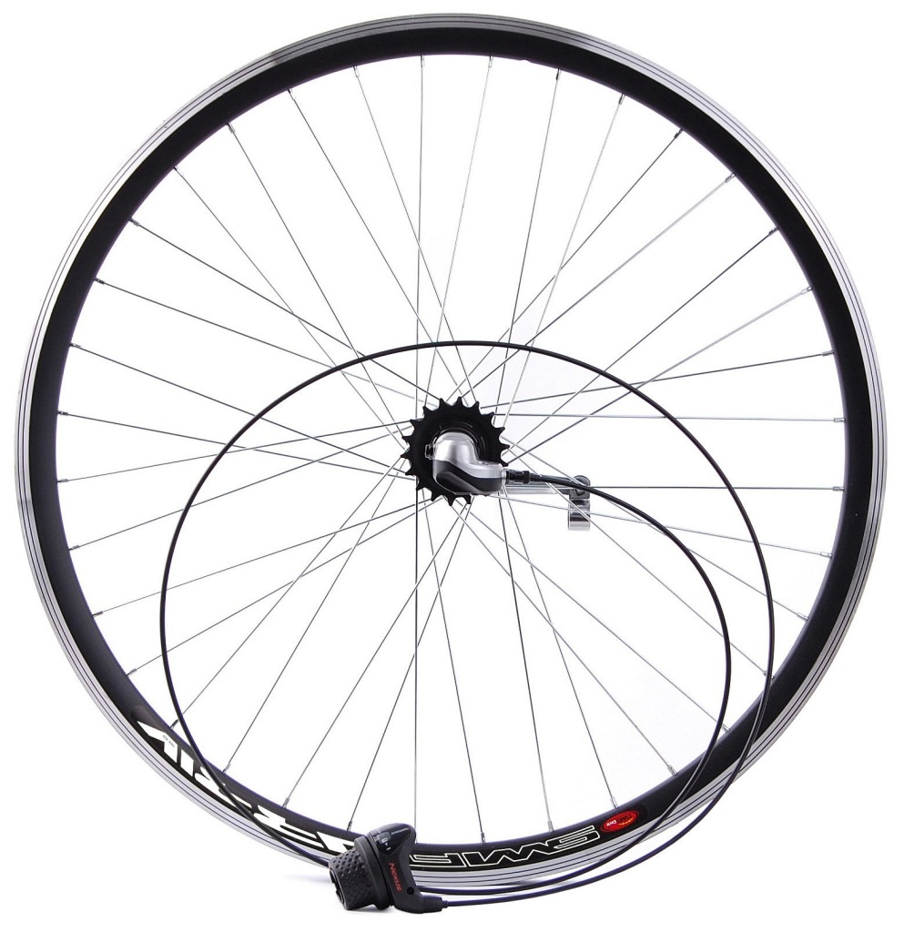 Kolečko 28 Alu Shimano Nexus 3V Rychlosti Manetka Černé