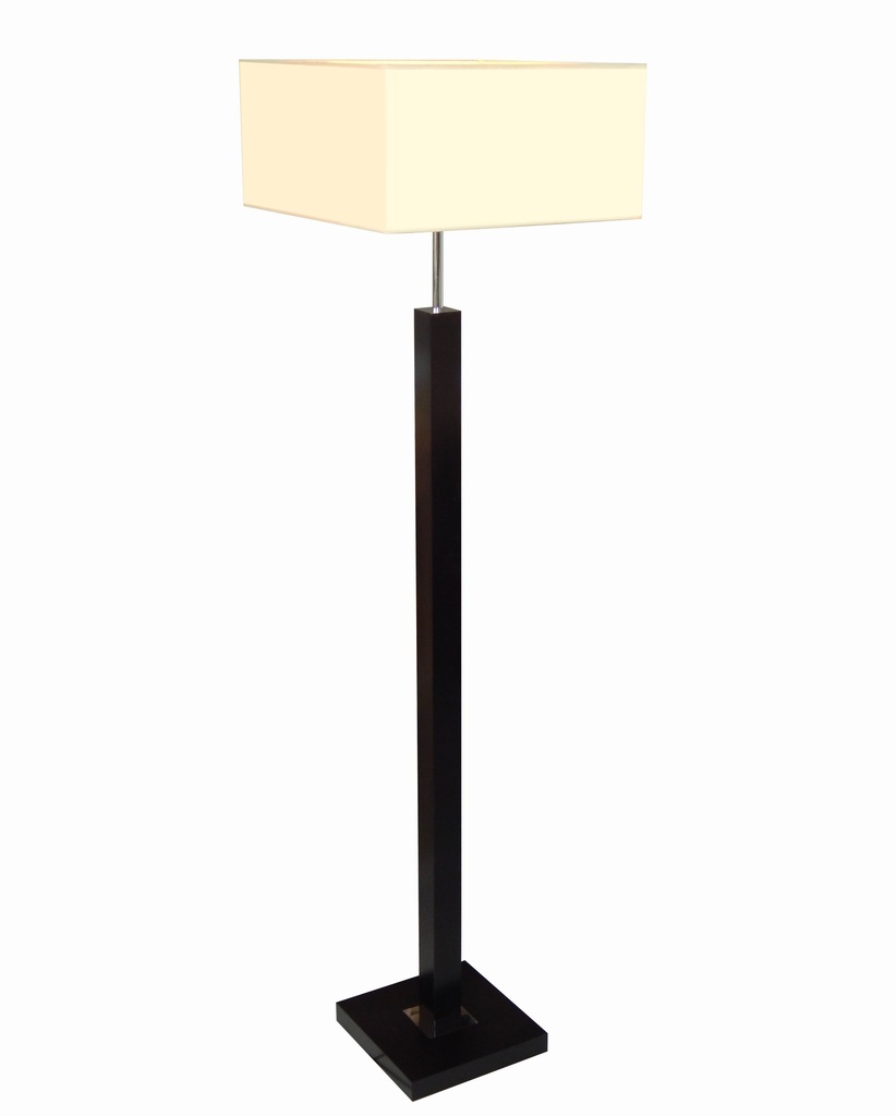 LAMPA STOJĄCA/PODŁOGOWA typ;013-ST. DREWNO, ABAŻUR