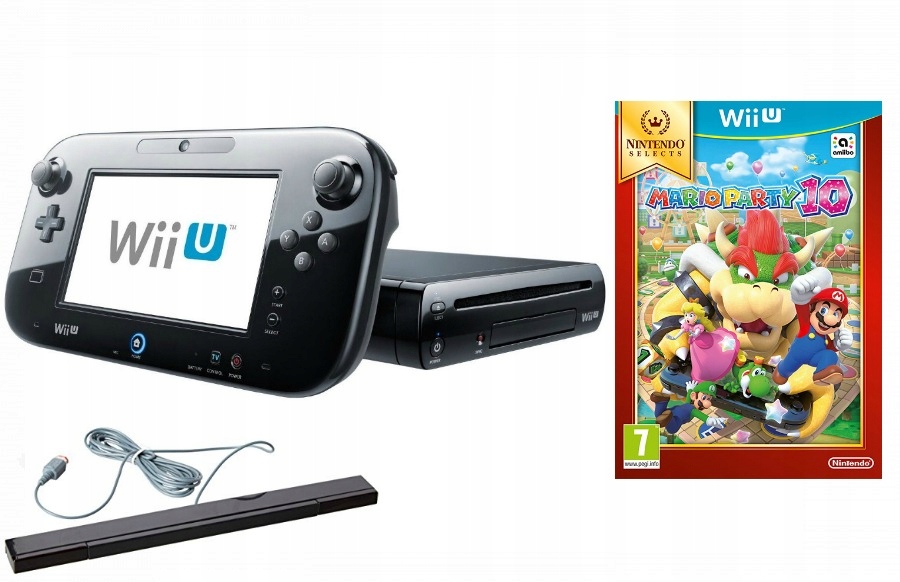Wii U 32GB + Mario Party 10 + GW 6 mc !