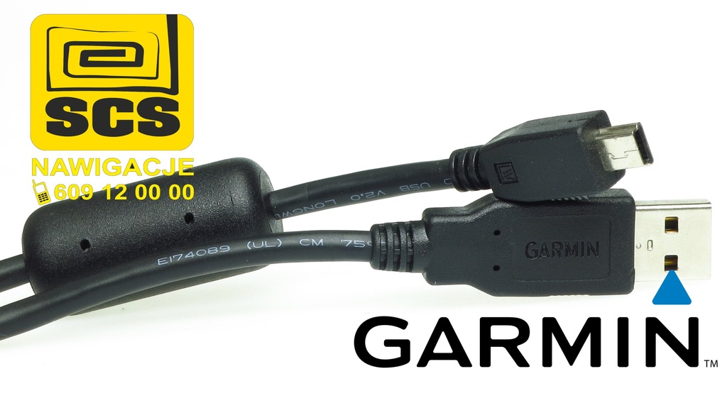 Oryginalny kabel mini USB nawigacji GPS Garmin 6977074269 oficjalne