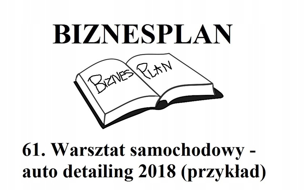 BIZNESPLAN warsztat samochodowy - auto detailing