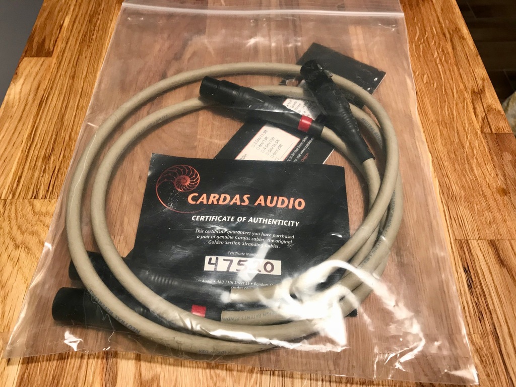 CARDAS NEUTRAL REFERENCE XLR 2x1 m stan idealny