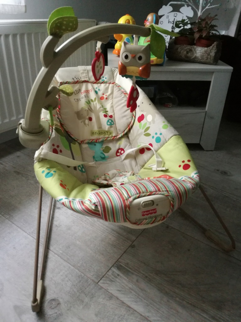 Leżaczek bujak Fisher Price HappyForest