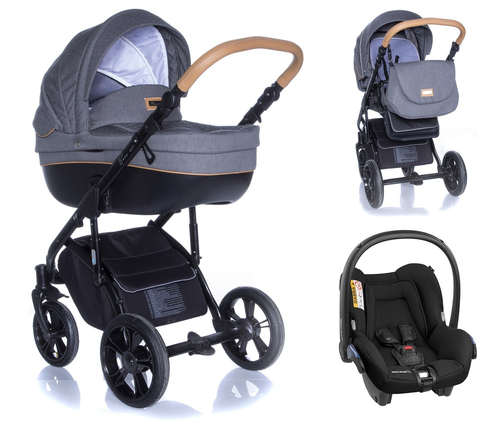 ROAN BASS SOFT BLACK COGNAC 3W1 + MAXI-COSI CITI
