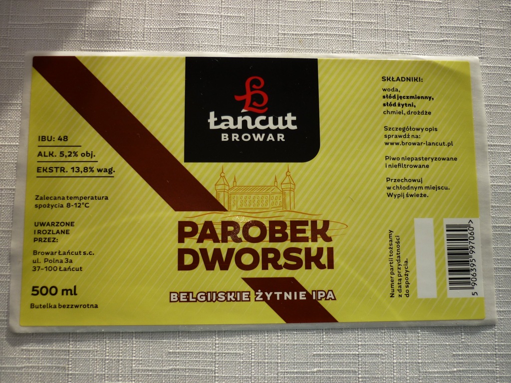 Browar Łańcut Parobek Dworski !!
