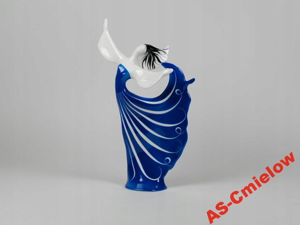 Figurka porcelanowa AMARE dek.niebieska AS Ćmielów