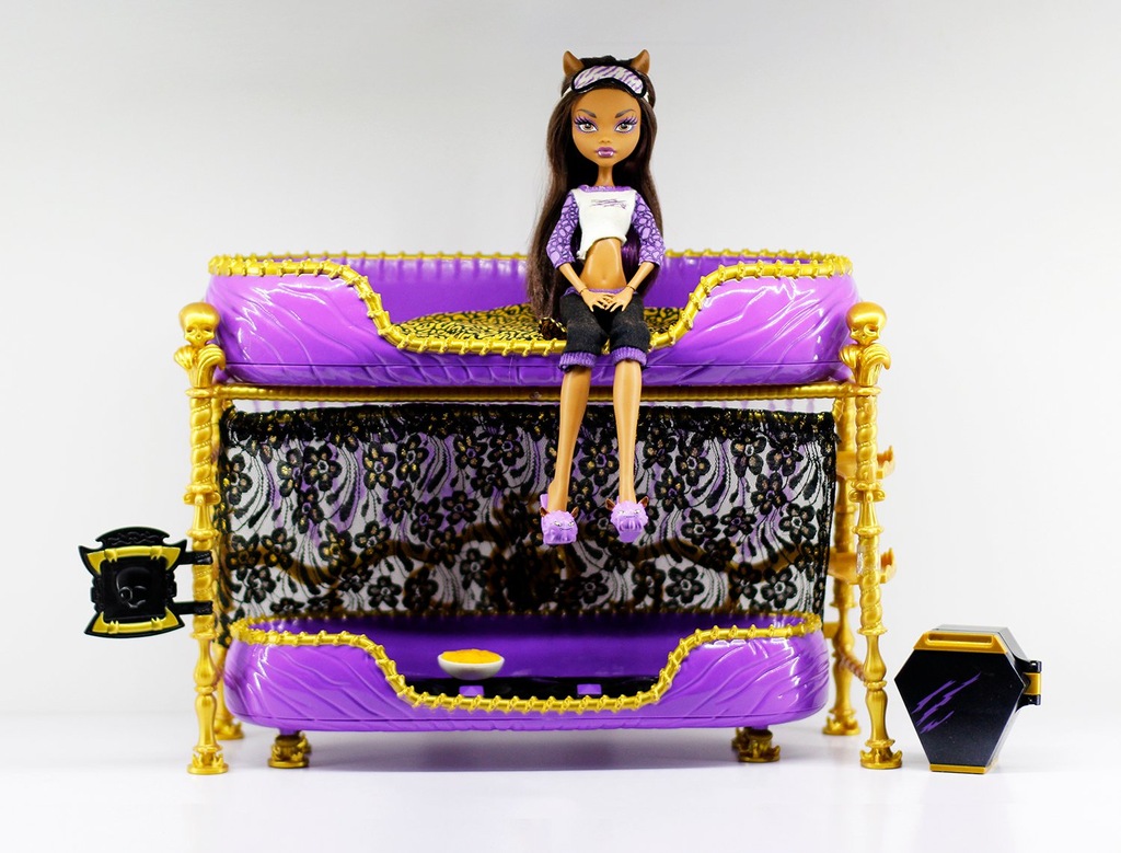 Monster High Clawdeen Dead Tired łóżko UNIKAT