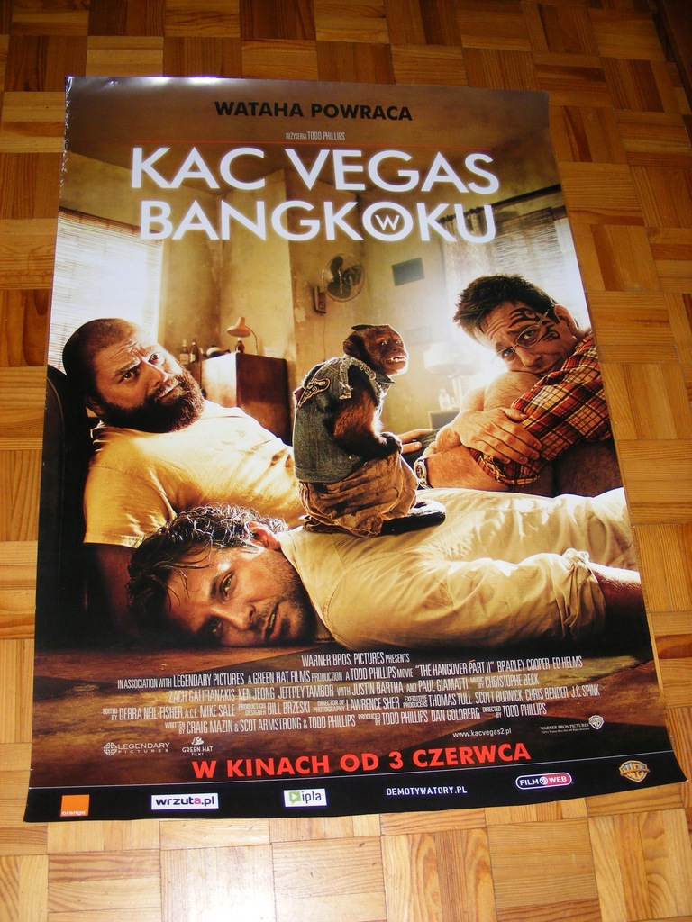 KAC VEGAS W BANGKOKU - REŻ. TODD PHILIPS PLAKAT
