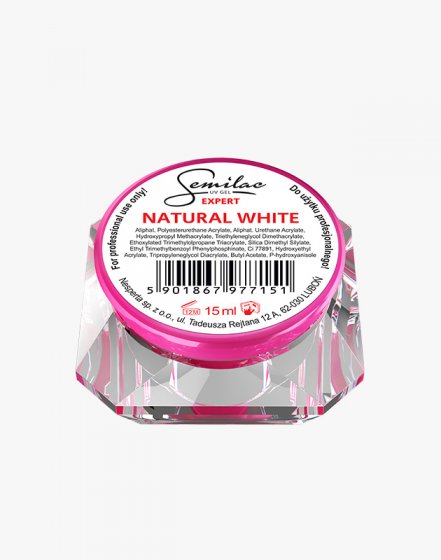 Semilac UV Gel Expert Natural White *EXPERT 15 ml